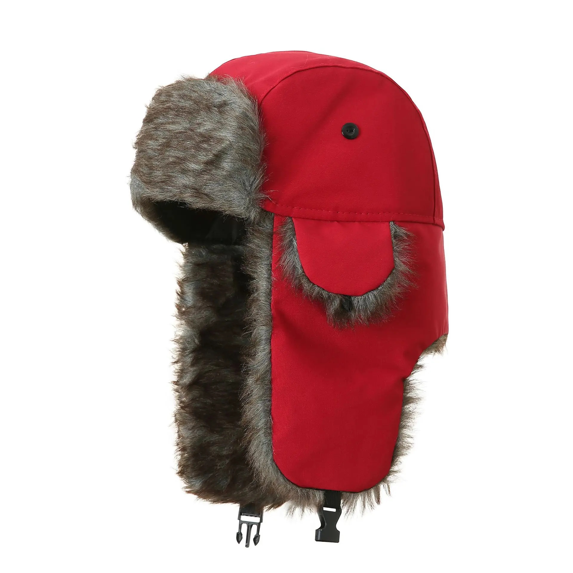 Russian Hat waterproof windproof Bomber Soft Faux Fur Ear Flap Hat Cap Winter Ski Trooper Trapper Winter Hats for men