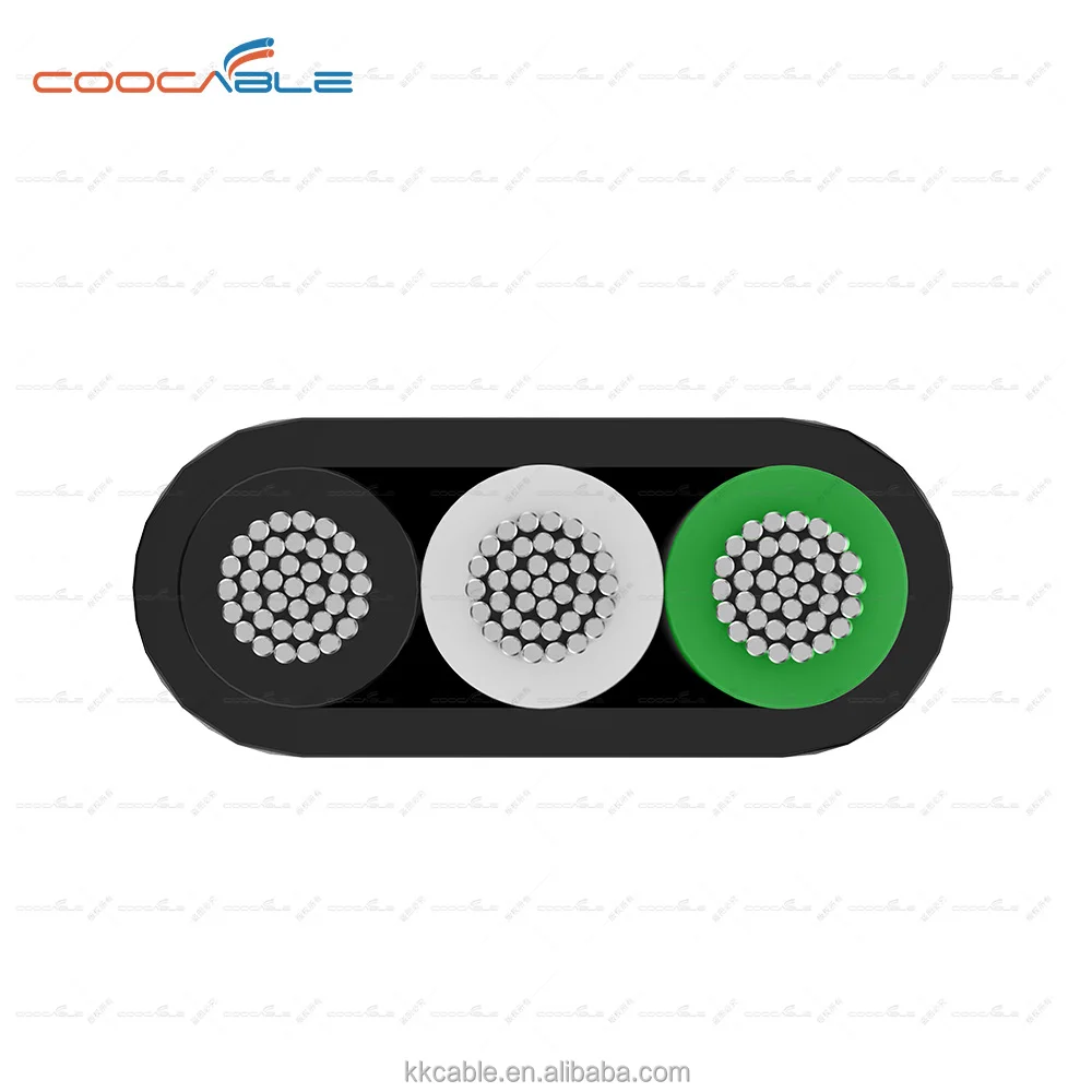 10/3 AWG  Spec Triplex Flat AC Marine Wire - 18 Feet