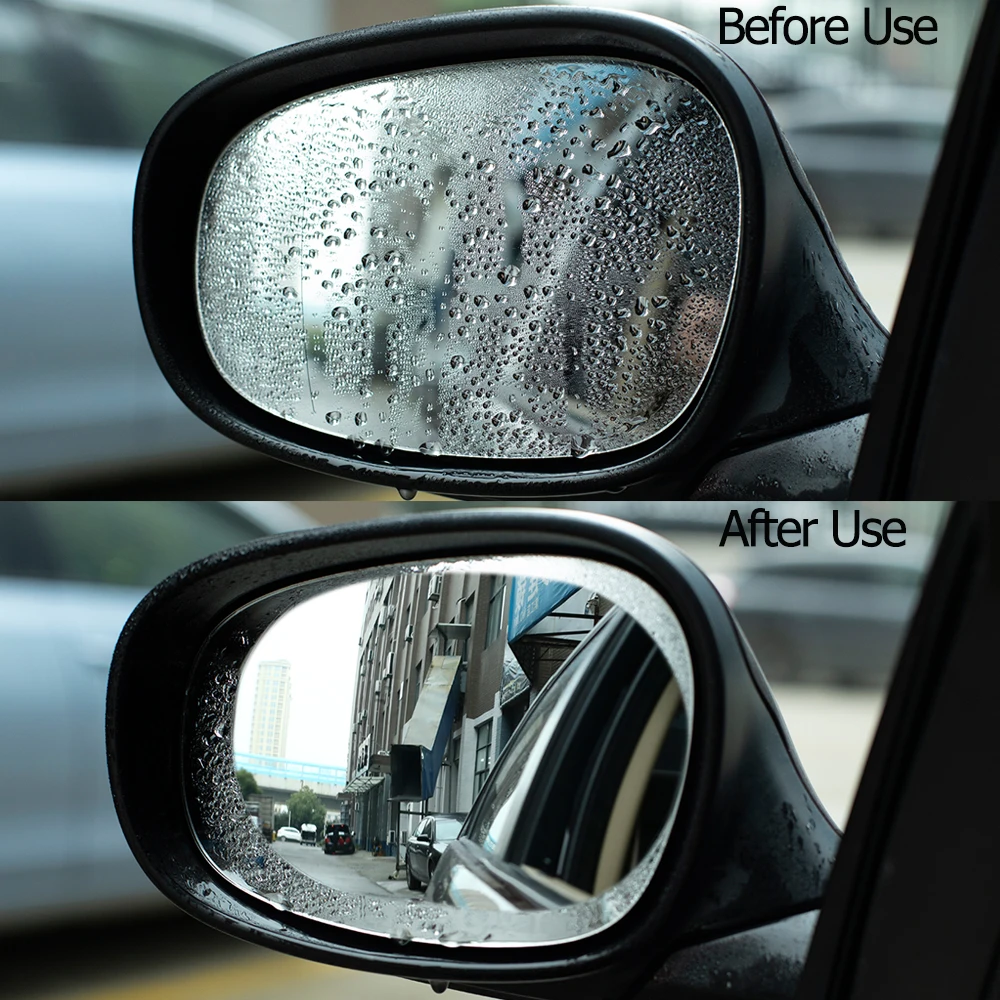 Automobile rear-view mirror rain proof film anti glare waterproof windshield anti fog film