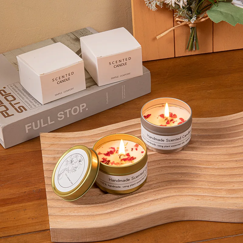 Hot Sell Women and Men Gift Long Lasting Handmade Highly Scented Soy Bean Wax Candle