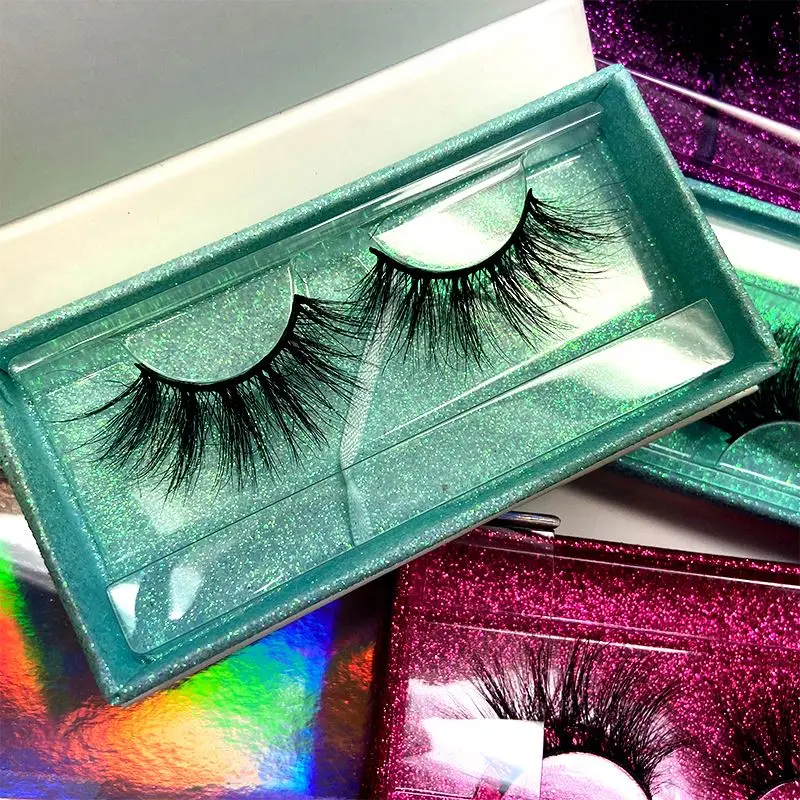 Tray Private Label Mink Eyelashes Vendor 3D 100 Mink Eyelash Strips Wholesale False Eyelashes