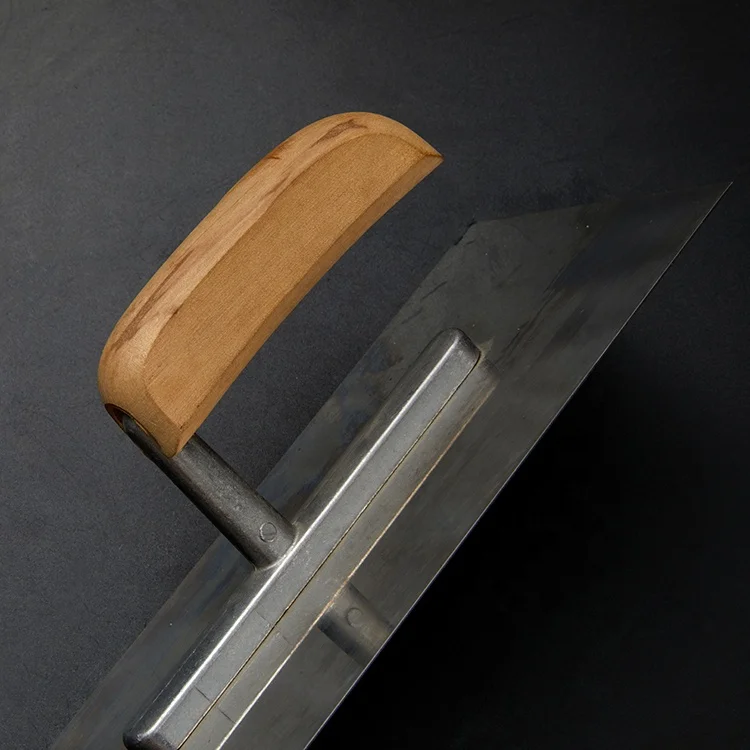 Construction Tools Floor Scraper Wood Handle Carbon Steell Blade Plastering Trowel
