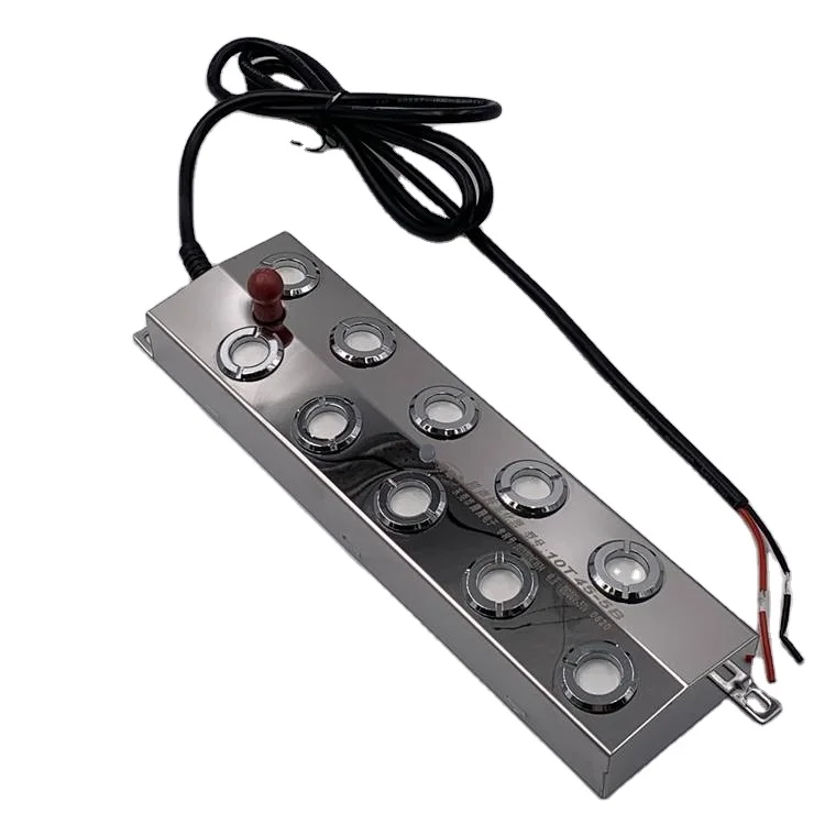 Ultrasonic Mist Maker 10 Head Fogger 7L/Hour Capacity Atomizer For Mushroom Planting Agricultural Humidification