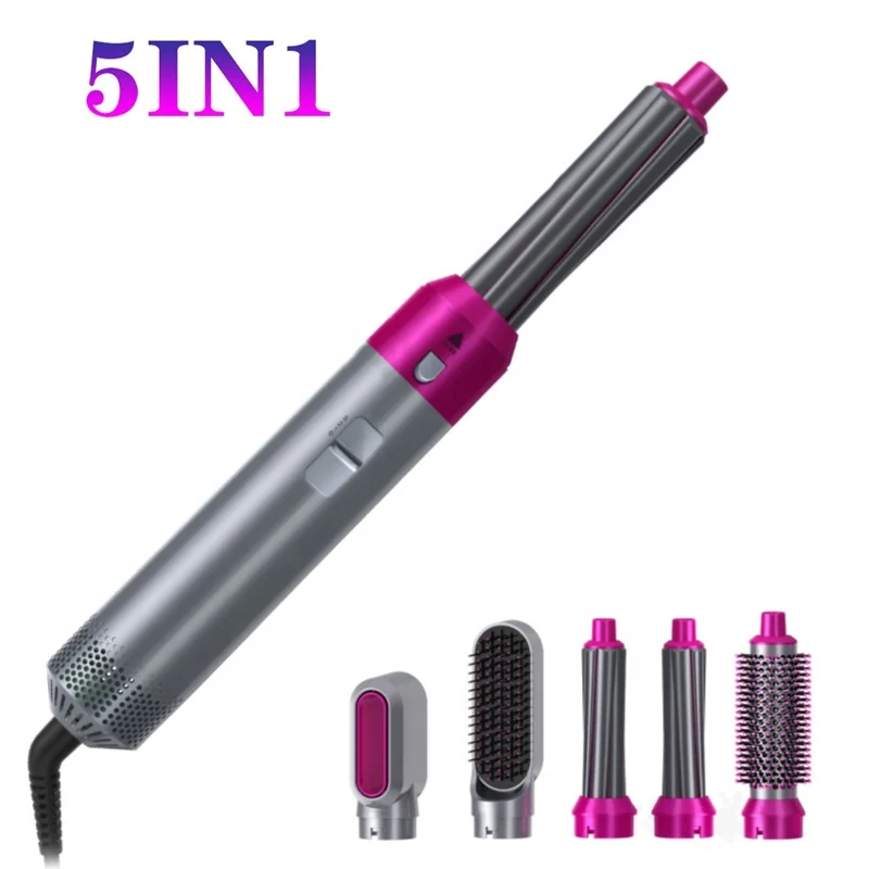 Новейшая модель; Лидер продаж 5-в-1 салон волос фен для волос профессиональный ионный фен для волос для путешествий многофункциональный фен для волос