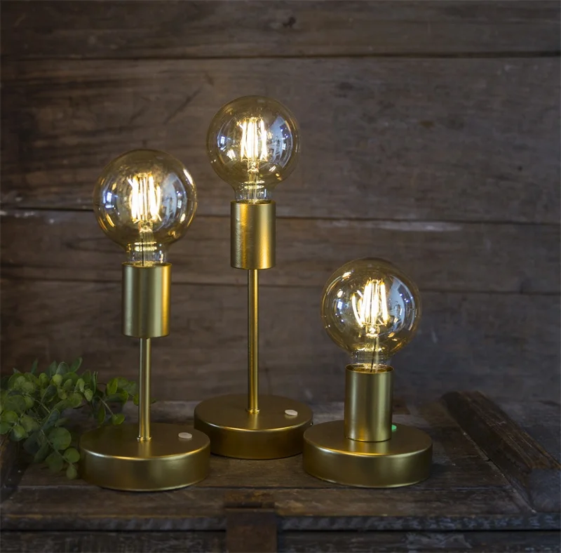Kanlong Golden LED home decoration table lamp with G80 edison bulb