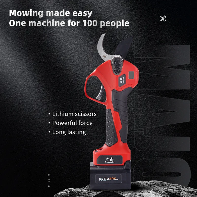 SENGXIN 600W 32mm Brushless Digital Display Pruning Shears portable Brushless Digital Pruning Shears Cordless Pruner Shear