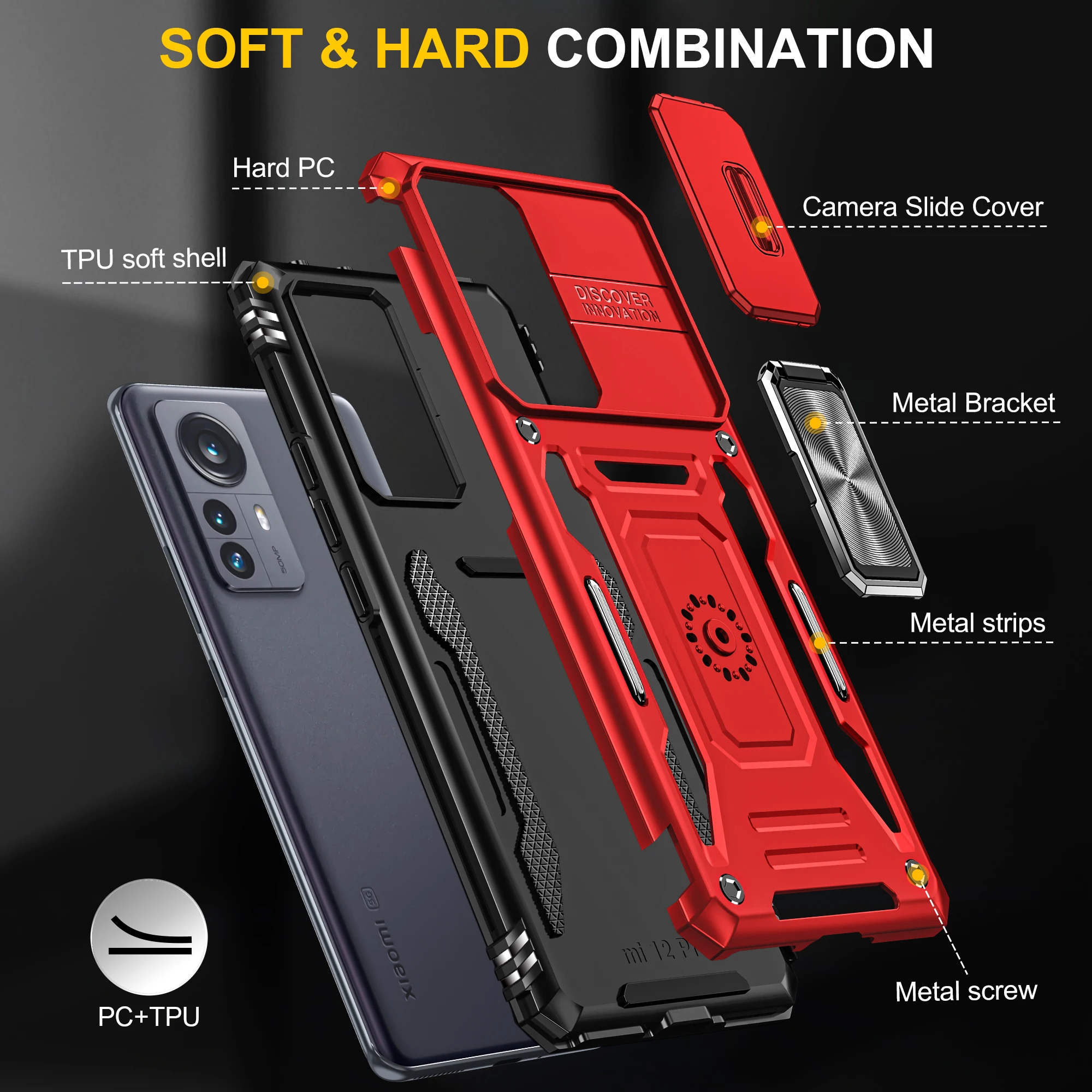 S24 Ultra cover Hybrid Case Mobile Phone Cover Wholesale  Control Hard PC Material for Samsung A15 A05S A05 FLIP 5 FOLD 5