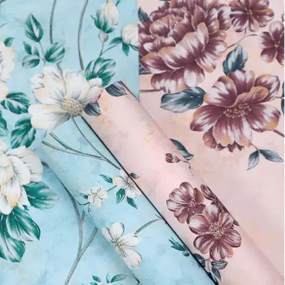 Newest flower wrap 58*58cm retro pattern rose bouquet wrapping paper for flowers