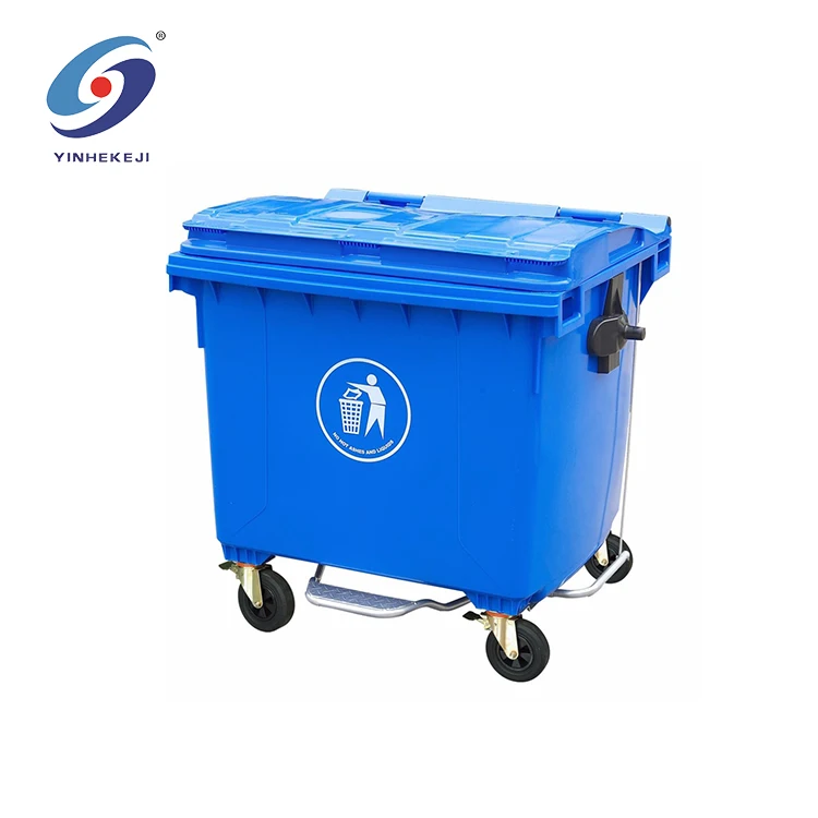 Customization Logo Trash Can Outdoor Plastic 660 Liter Garbage Bin