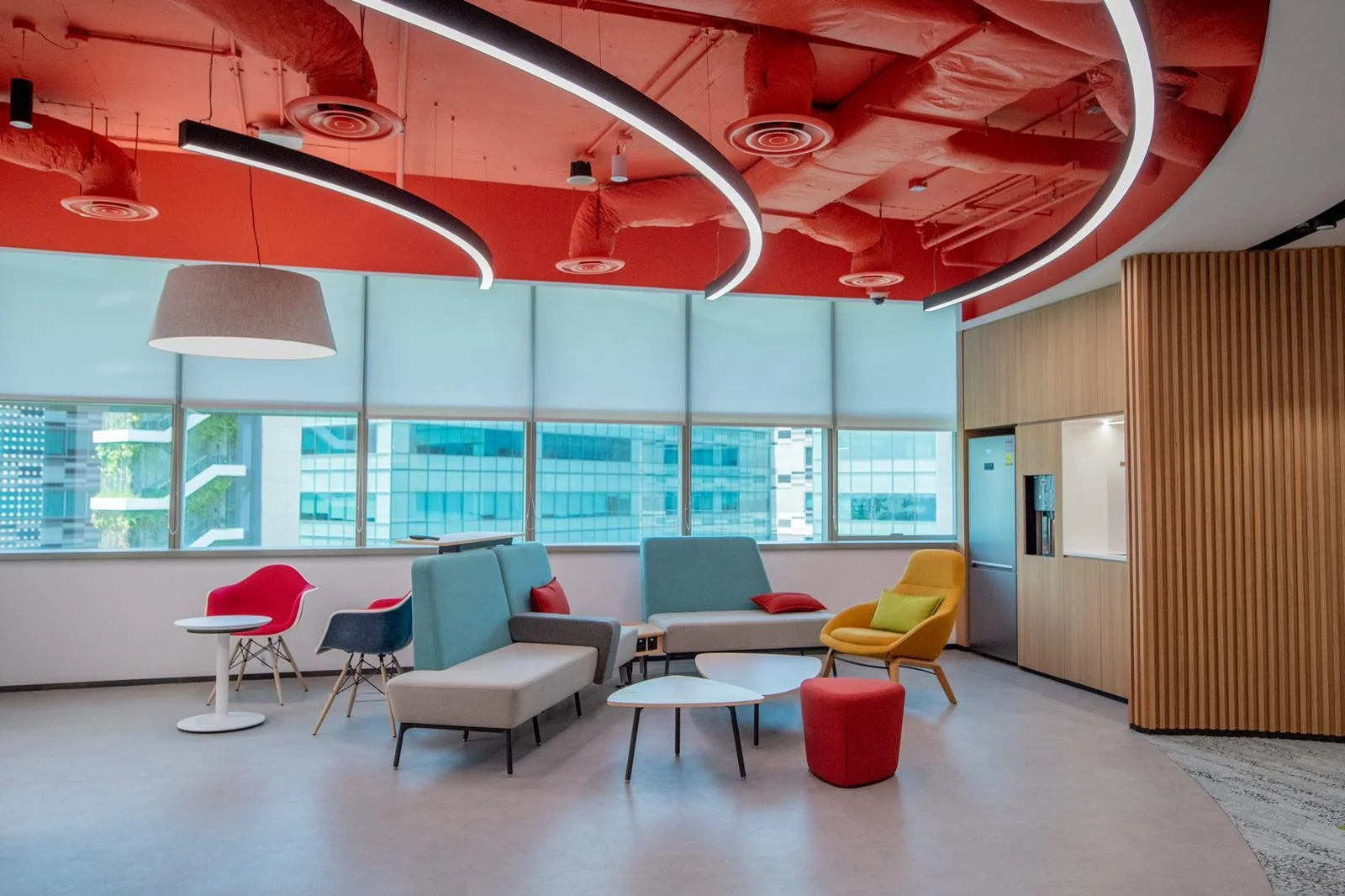 China circular pendent lamp indoor ring direct and indirect light.... suspended ring light with custom shapes