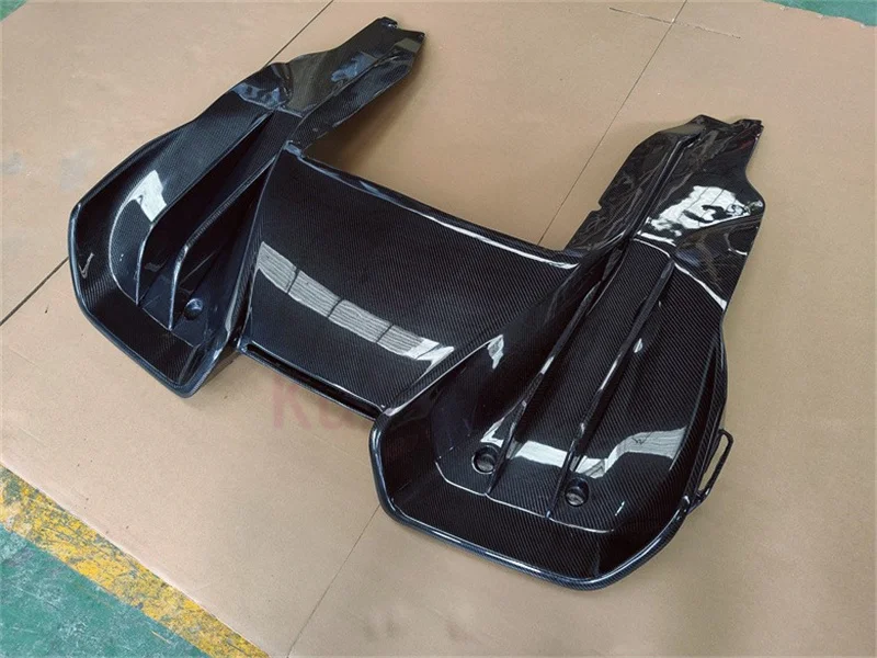 For McLaren MP4-12C 625c 650S carbon fiber RZ style rear diffuser body kit front bumper side skirts