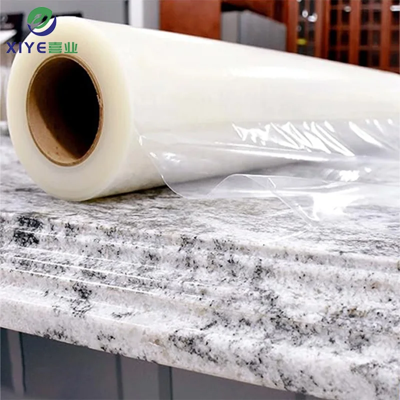 wholesale self adhesive kitchen board stone countertop protective film hard surface pe protection film for artificial marble