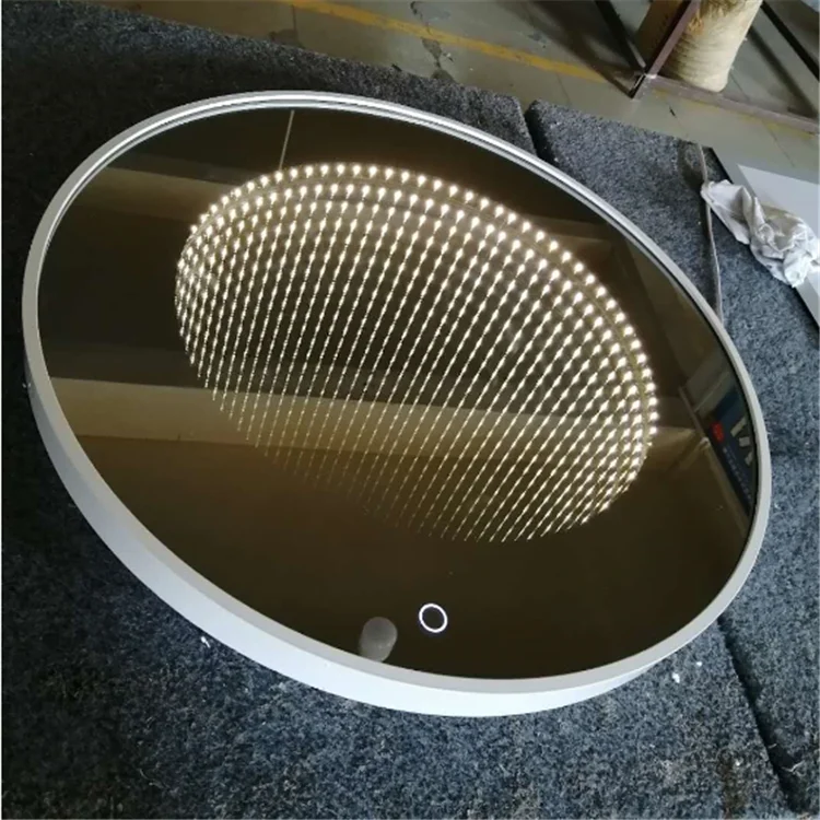 60cm 80cm 100cm Round Smart 3D Tunnel Led Wall Light 3D Mirror Wall Mirror LED Mirror