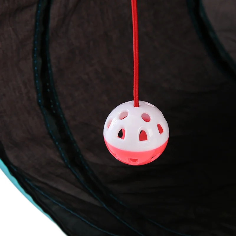 Cat Ringing Paper Four-Way Tunnel Collapsible Cat Channels Puzzle Cat Toy Tunnel