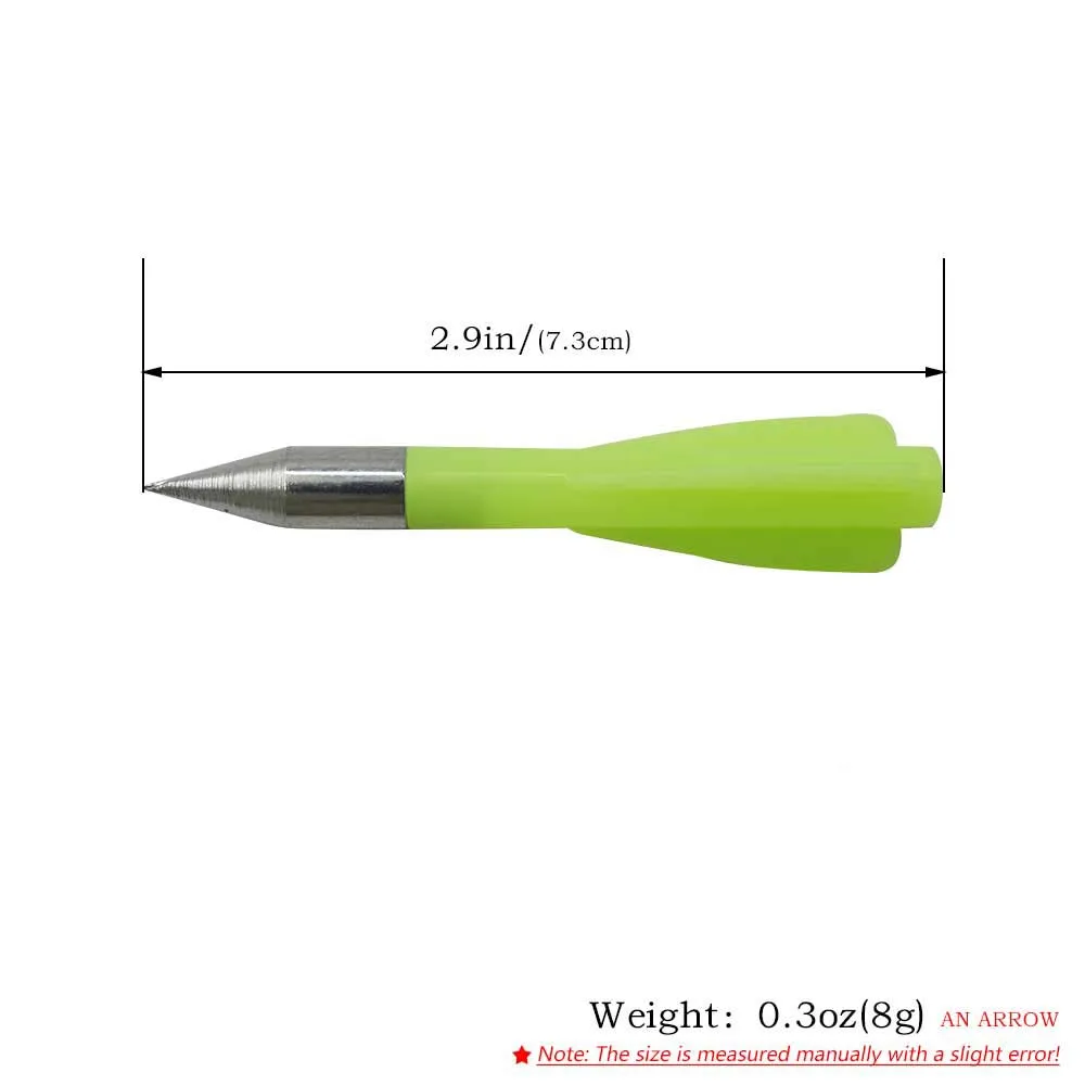 PIAOYU  Professional Green  Arrowhead Powerful Shooting Range Shooting Archery Equipment 20 Pcs Per Pack