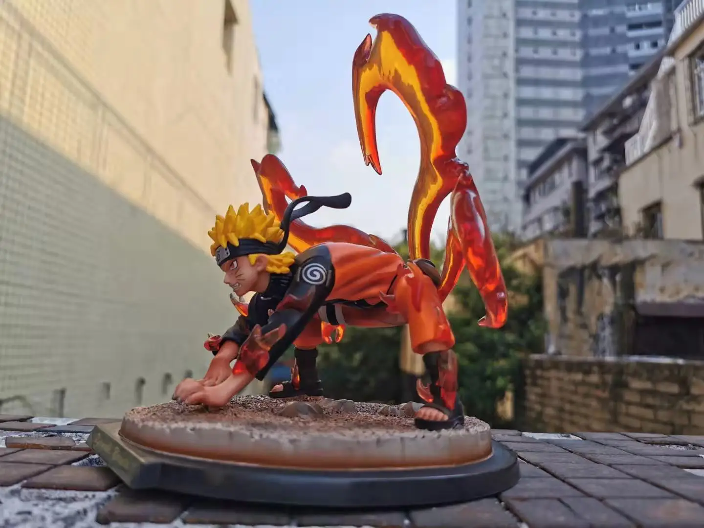 20CM Anime GK Shippuden Uzumaki action figure nine-tailed Demon Fox PVC collection model toy for gifts