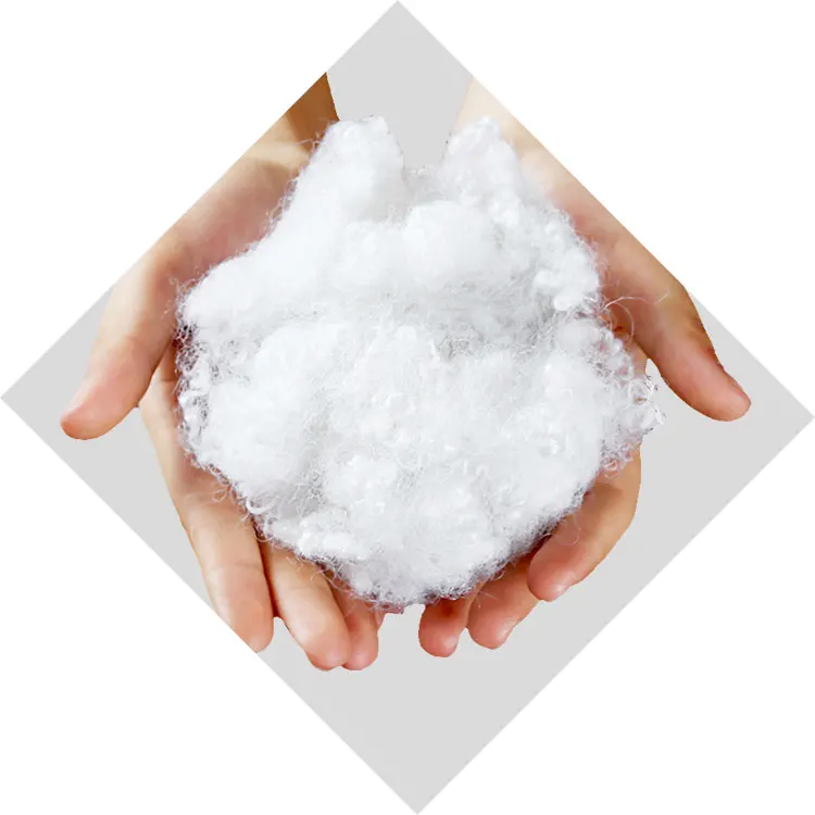 Fluffy and Smooth Pillow Filling Material Recycled Polyester Staple Fiber Soundproof Cotton