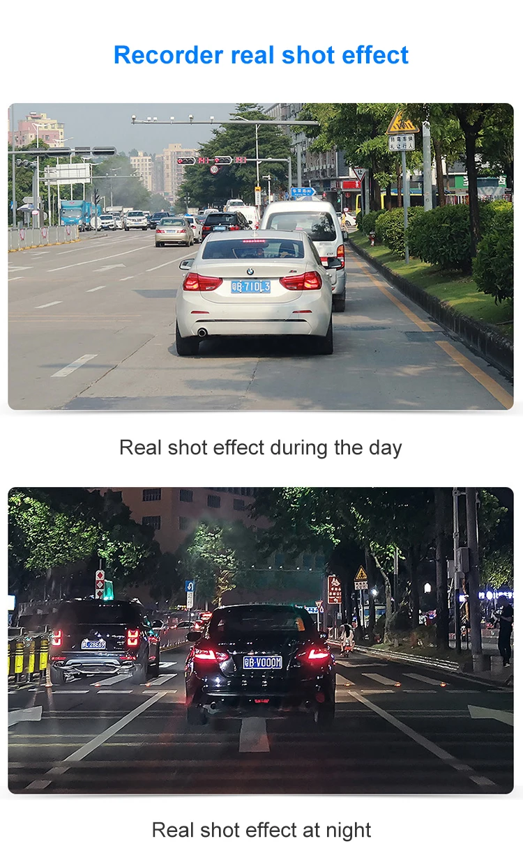 170 degree wide angle full HD 1080p car mini DVR front and rear dual cameras car black box WiFi dash cam 