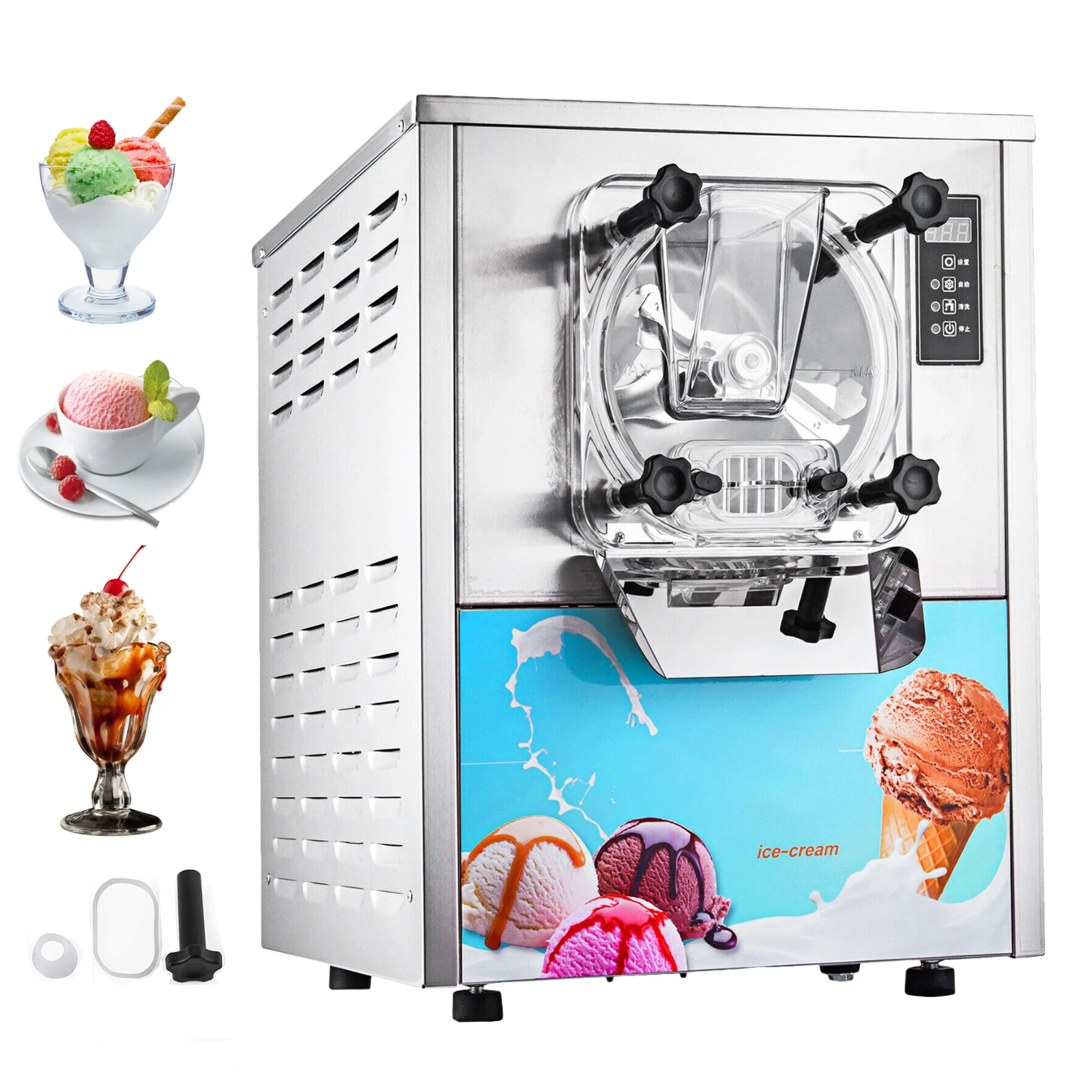 Ice Cream Maker Automatic Batch Frozen Gelato Making Machine Commercial Hard Ice Cream Machine For Business Prices