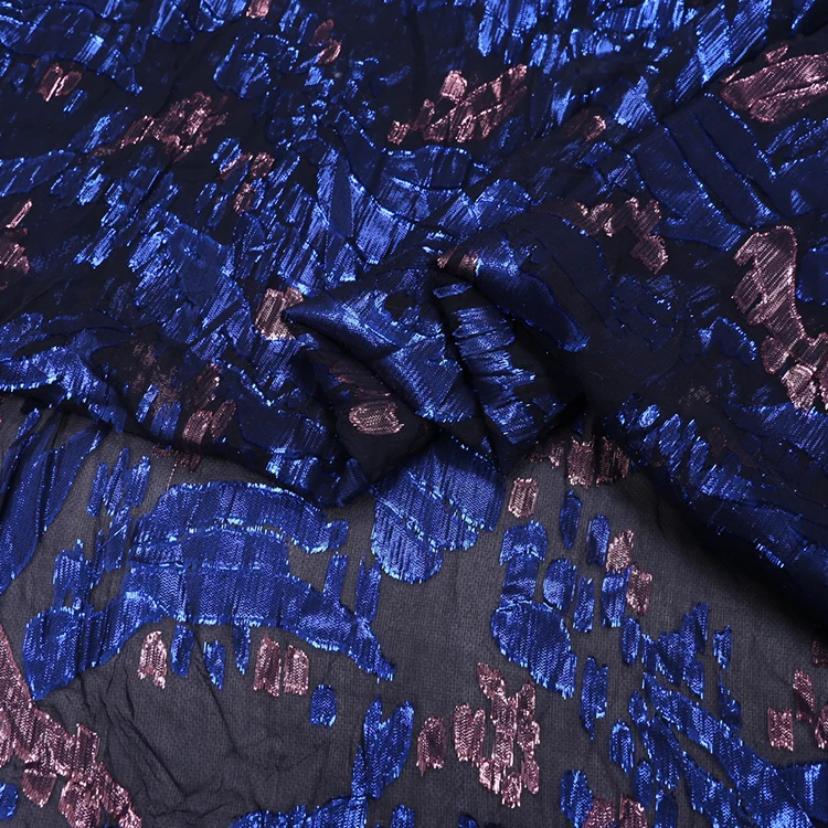 
high quality fashion printed silk fabric/ metallic silk print silk fabric/lurex silk fabric 