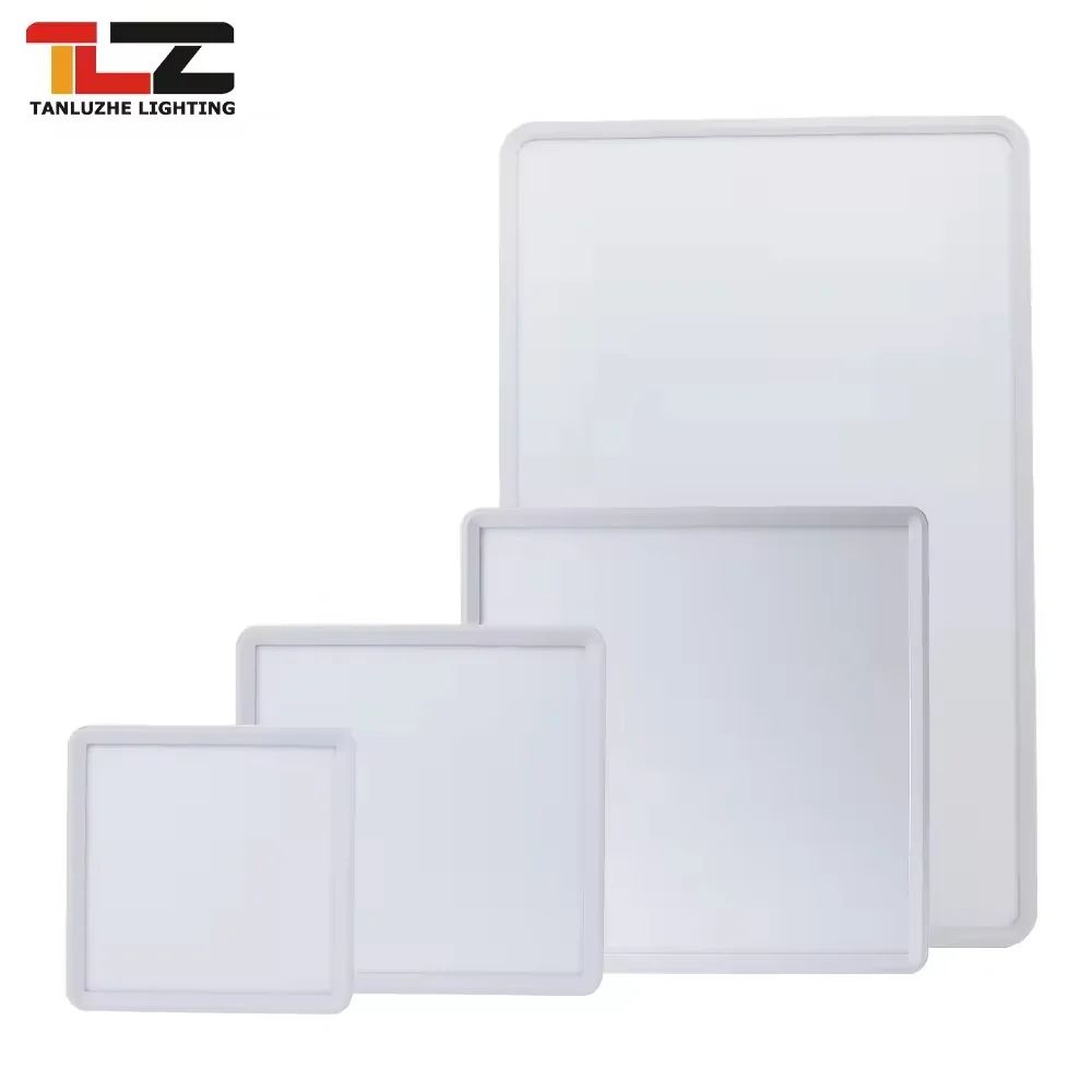 Embedded Backlit 20W 30W 40W 3CCT Square Slim LED Panel Lights Flush Mounted Lighting Indoor Ultra Thin Square LED Ceiling Lamp