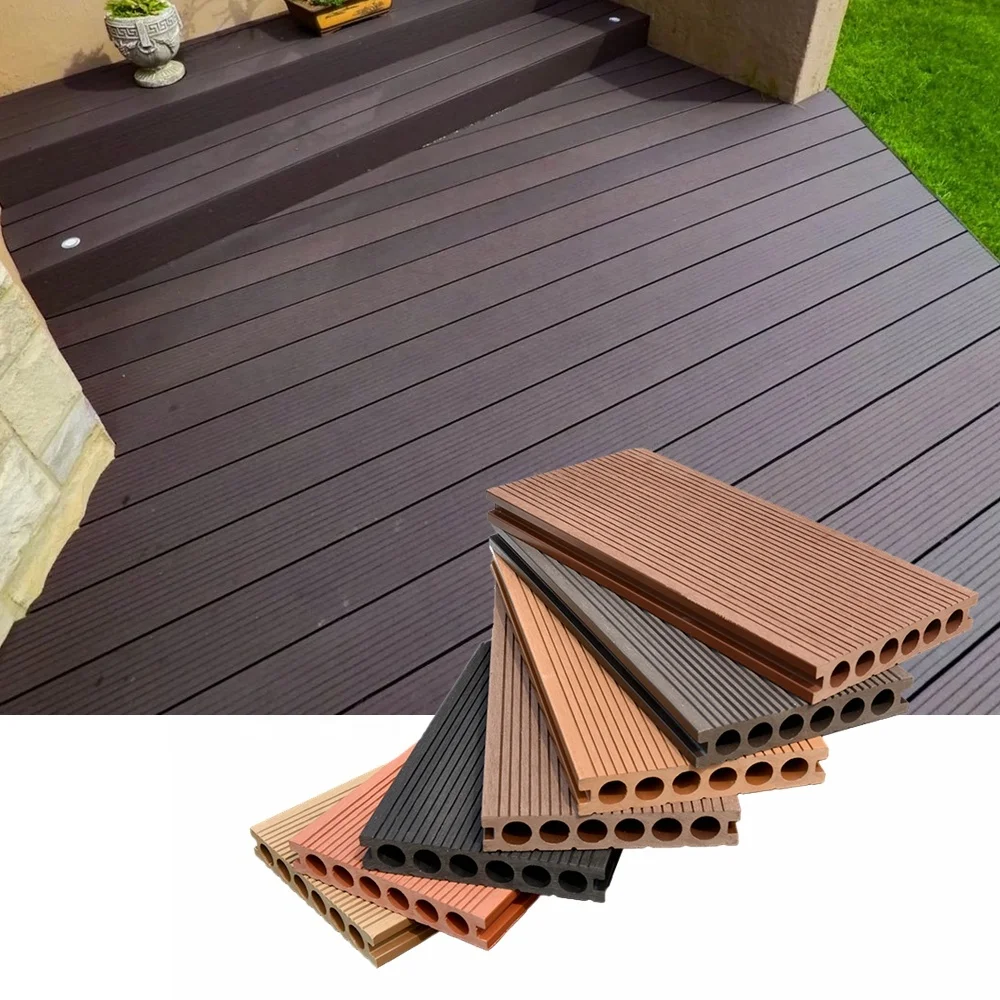 Fireproof Anti-Uv Balcony Teak Wood Plastic Patio Stick Flooring Wpc Composite Decking Outdoor
