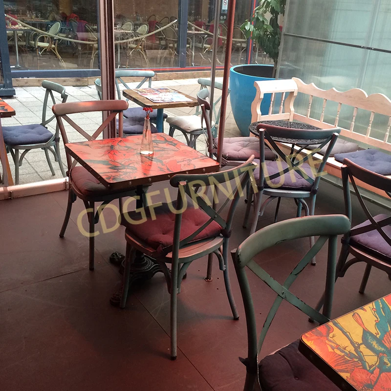 Винтажное кресло CDG в античном стиле, стул для кафе, сада, гостиной, патио, плетеное уличное кресло из не ПП пластика и не ротанга