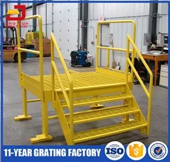 Heavy duty Welded Hot Dip Galvanized Floor Grating Treads Grates for Steps Manufacturer Price Customized size