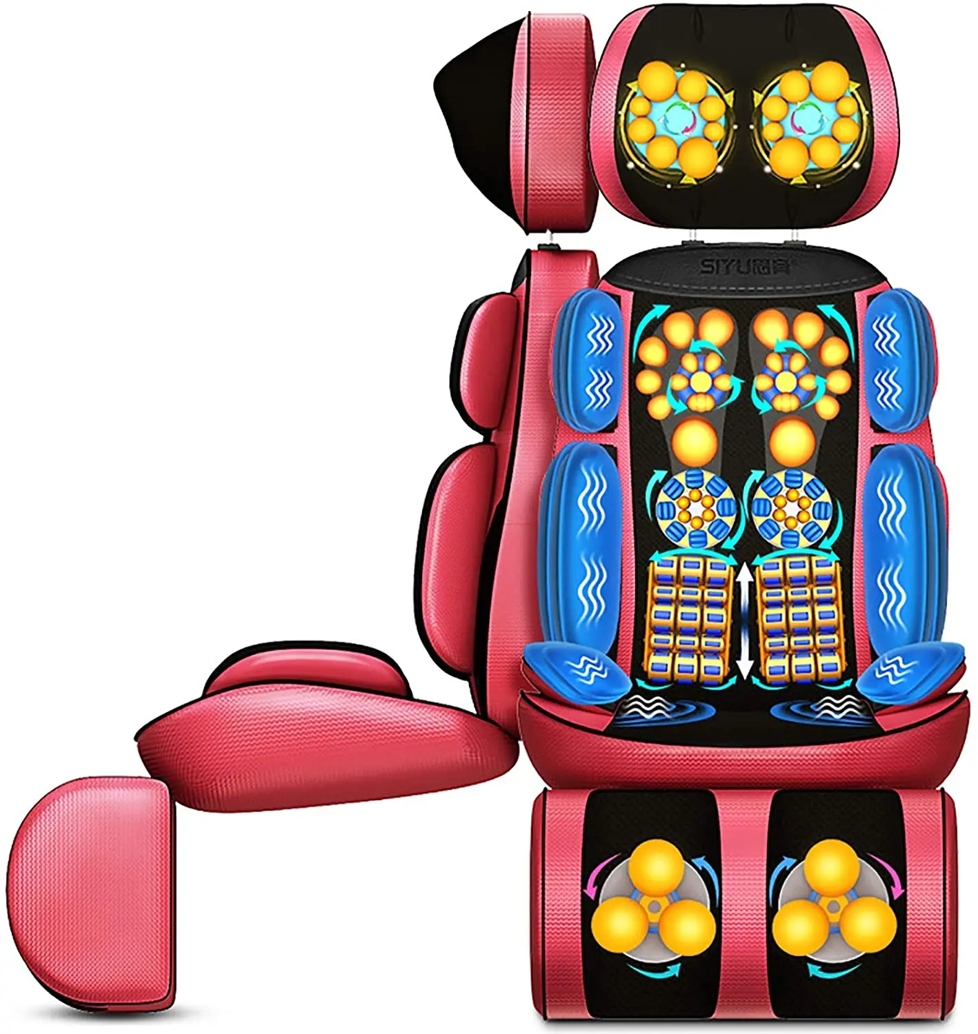 Multifunction Japan Massage Cushion Adjustable Heated Back Massage Seat In Car