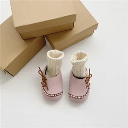 Q2-baby Leather Shoes Infants Toddler Soft Sole Boys Girls Crawling Slippers First Walking