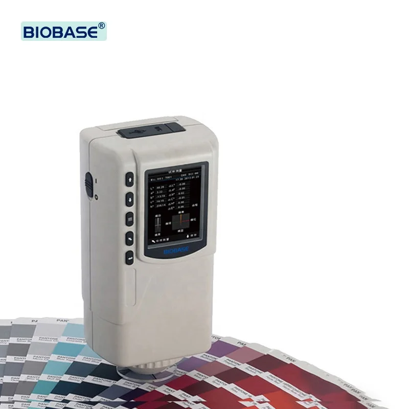 Biobase Handheld Portable Colorimeter Measuring Aperture Spectrophotometer Color Reader Food Plastic Painting