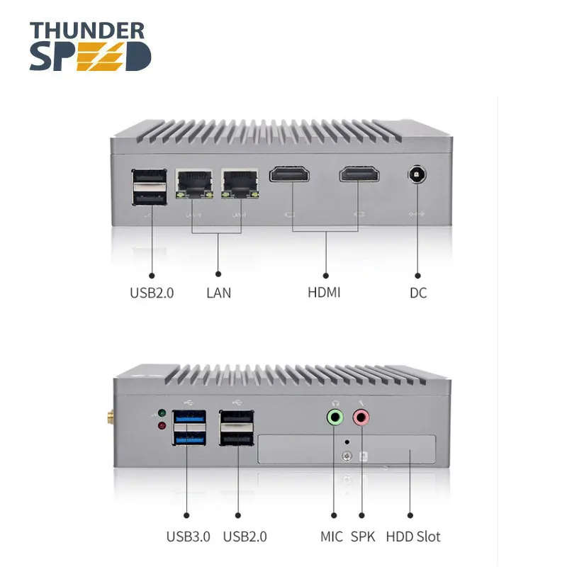 
Мини-ПК Celeron N2940, 6USB-портов, Win10, HTPC, 2HDMI, Linux, i3, i5, i7 