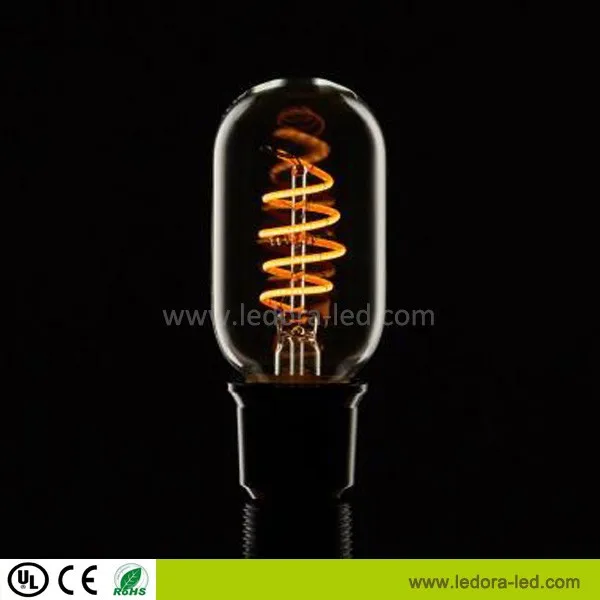 Soft Spiral led filament vintage edison bulb led horn 2200k 2700k warm white dimmable for decoration