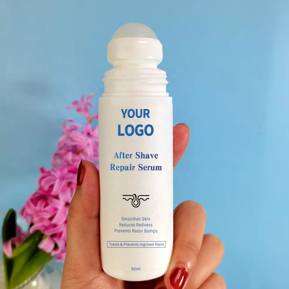 Custom Roll-On Ingrown Hairs Serum Skin Dark Spot Corrector After Shave Repair Serum For Men and Women
