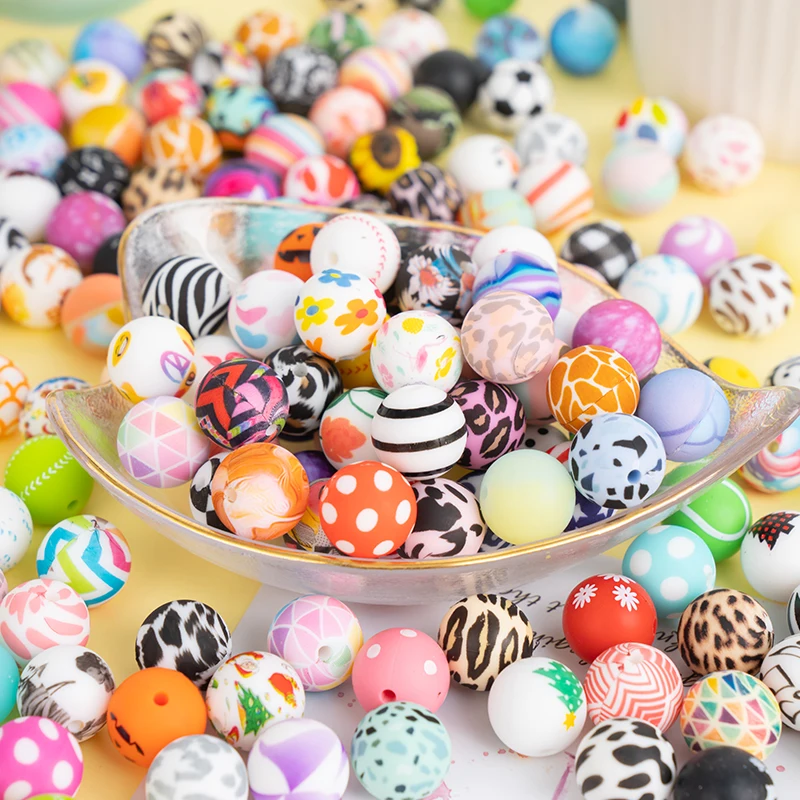 trending products 2024 new arrivals custom silicone beads bpa free Safe and non-toxic materials silicon teething beads