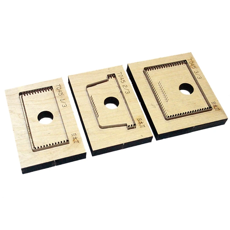 Изготовленные на заказ пресс-формы Деревянные Пресс-формы для кожаного чехла для карт ручная работа лоскутное изделие