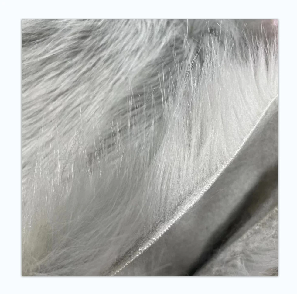 Faux fur fabric polyester artificial fur fabric for collar faux fox fur fabric for carpet