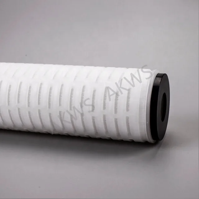 10 inch 0.22 micron refillable pes membrane pleated filter cartridge for vodka filtration