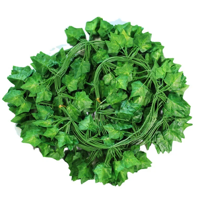 hot selling Artificial Ivy Garland Green Leaf Vines Grape Garland Cheap Hanging Plant Vine