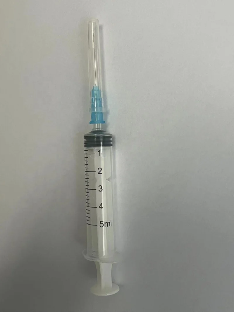 Factory Direct Supply 2400PCS Per Carton Medical Hospital Use 5ML Plastic PVC Disposable Syringe With Needles
