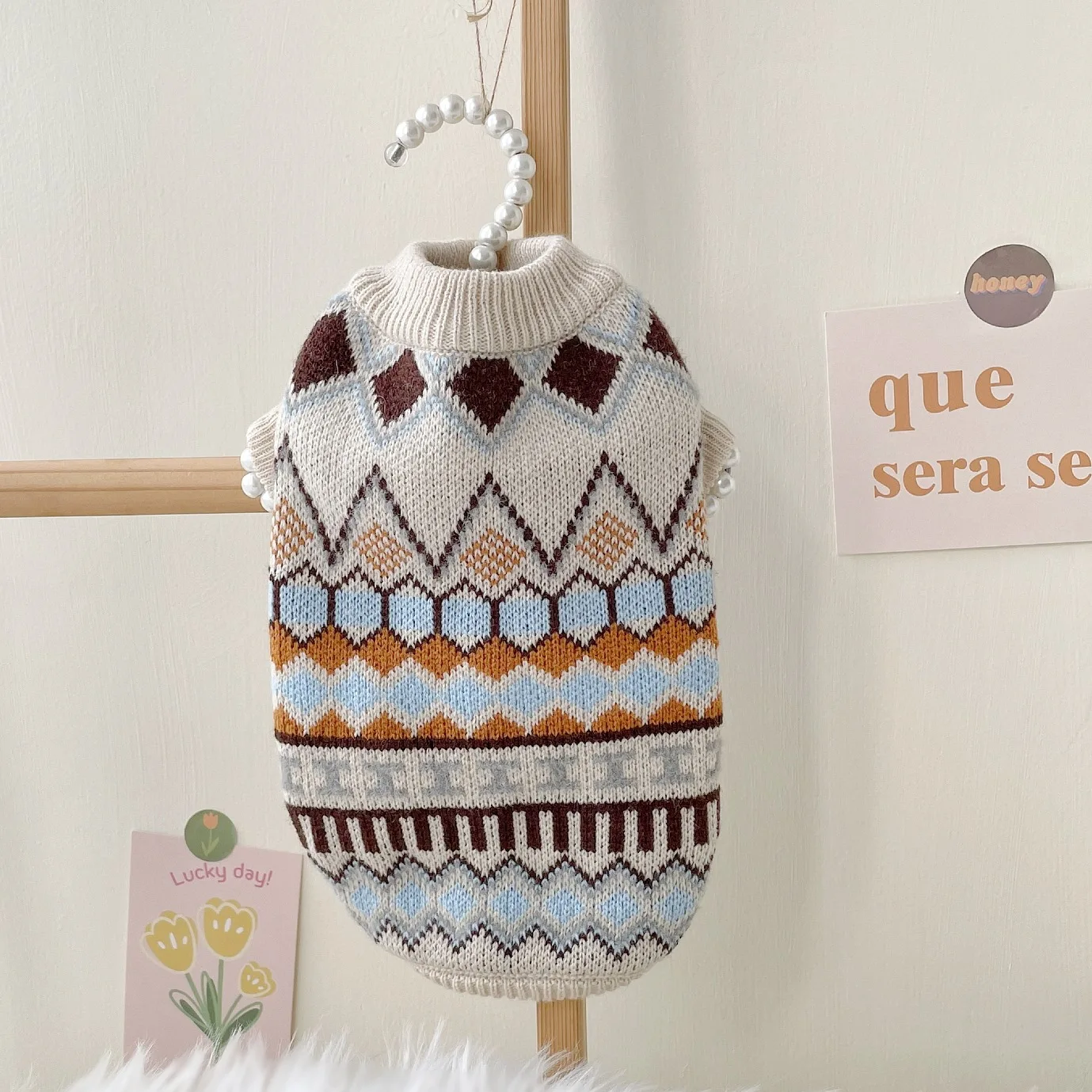 Pet Dog Sweater Warm Coat Pet Clothes for Dogs Cats Knitwear Coat Dog Jacket Autumn Winter Pet Clothing for Puppy