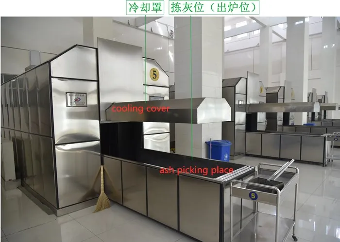 crematory retort  burn human body furnace for sale