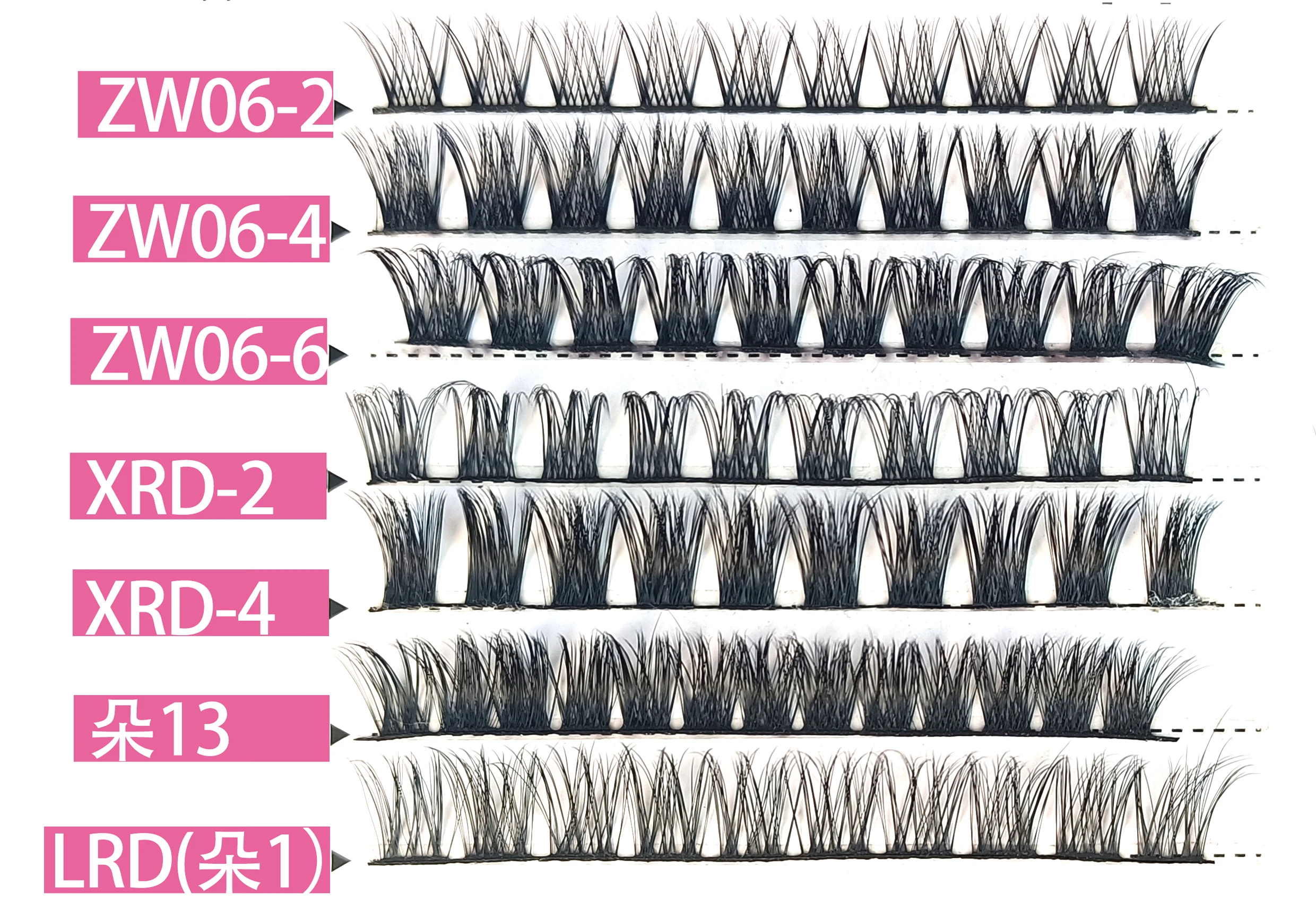 Maynice 2023 New Arriving Superfine Band Ribbon Cluster Faux Mink Lashes 100 Cruelty Free Wholesale Diy Pre Cut Lashes Extension