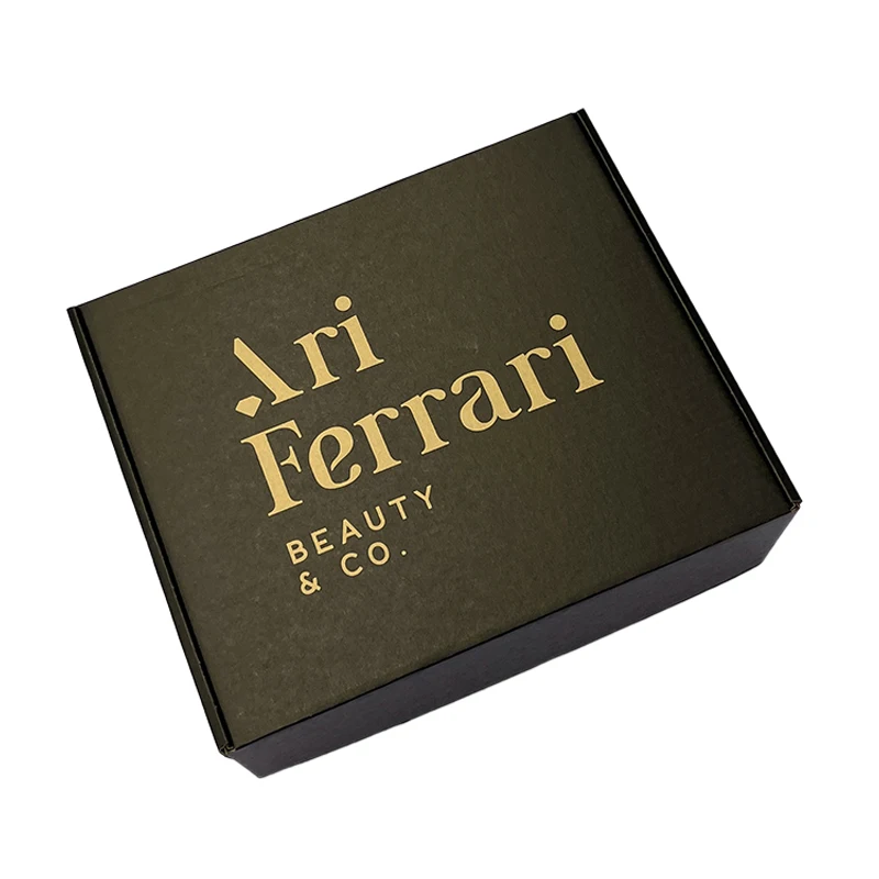 Custom Mailer Box With Paper Card, Tissue Paper and Sticker, Cosmetic Shipping Boxes Packaging Paper Logo Small Mailing Box