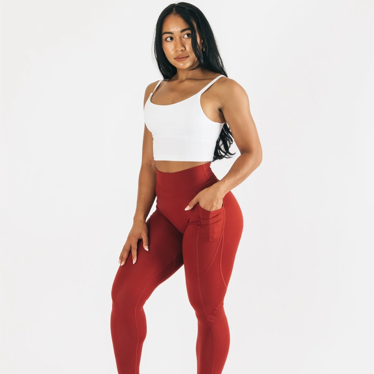 Camo Activewear NVGTN поставщик, высокое качество, спортивная одежда для женщин, облегающие леггинсы, для тренировок, Невада, красные, ALPHALUX FORCE 30, леггинсы