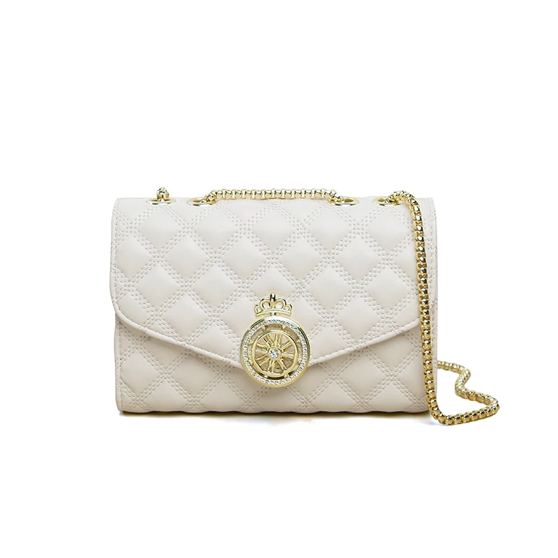 2022 designer lozenge leather chain armpit handbag ladies shoulder messenger messenger bag women