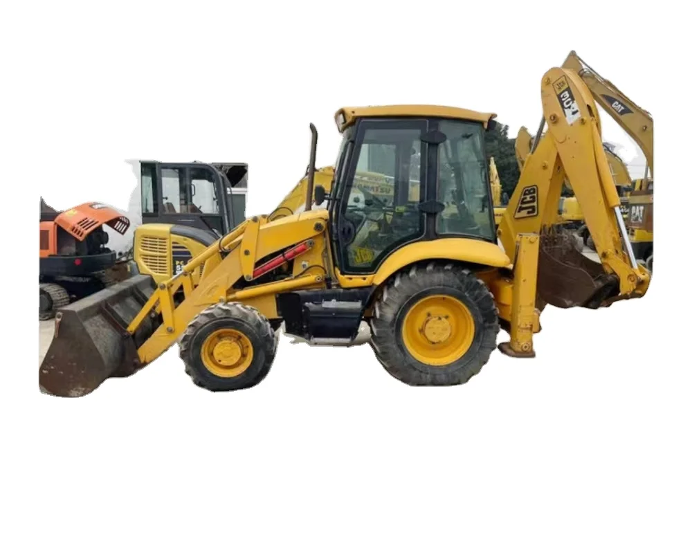 Подержанный экскаватор-погрузчик JCB3CX колесный погрузчик хорошее состояние низкая цена подержанный JCB4CX Китай Шанхай