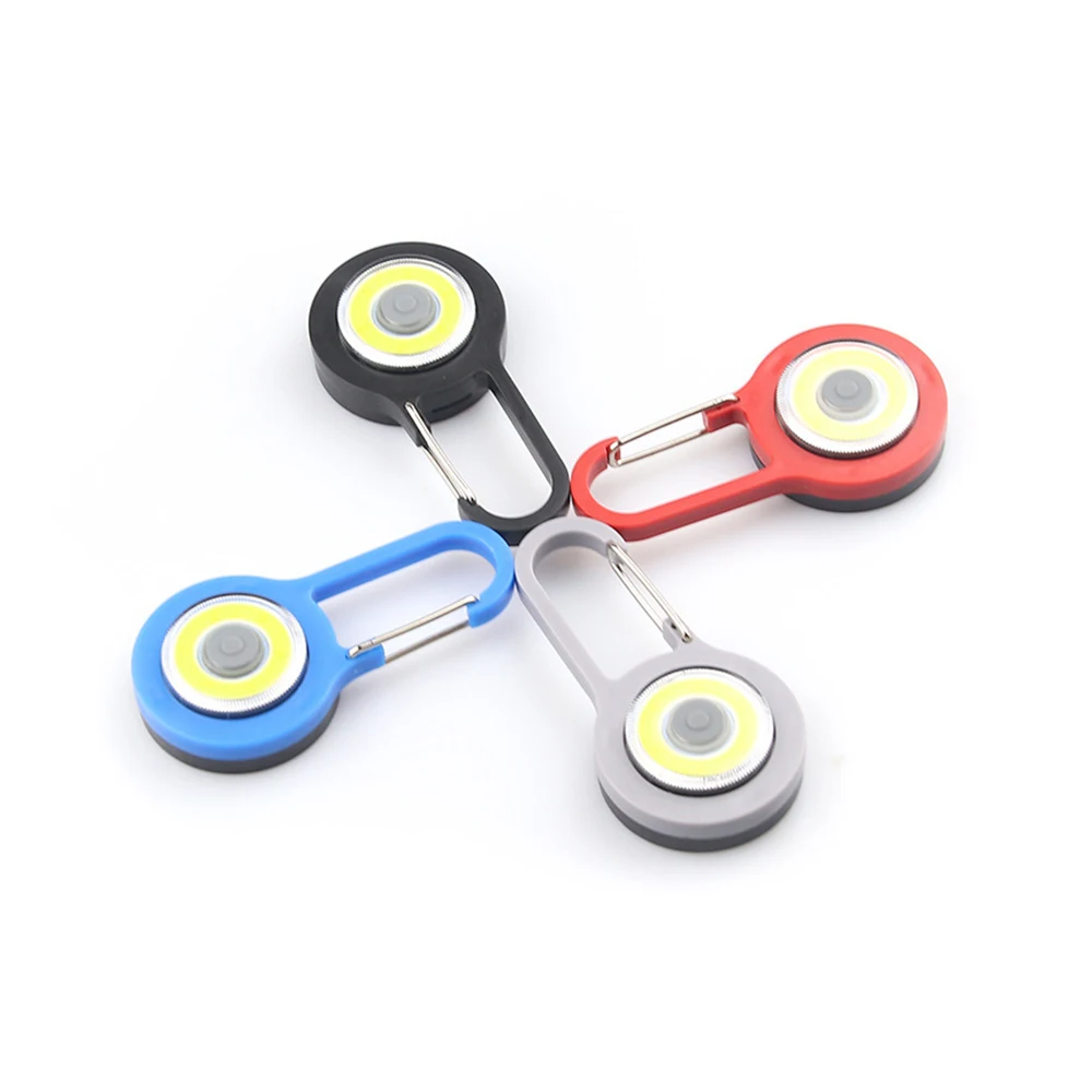 Portable Pocket Light Carabiner Mini Size Magnetic CR2032 Battery Powered Led Keychain Flashlight