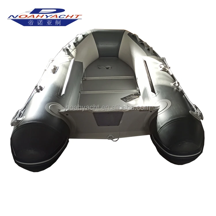 6 person aluminum floor inflatable boat with outboard motor