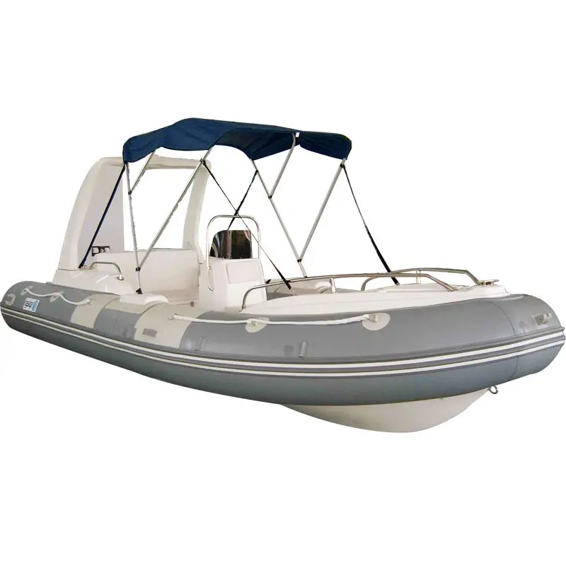 Customized 5.2M Aluminum Deep-V hull RIB boat Rigid hull PVC or Hypalon Inflatable boat